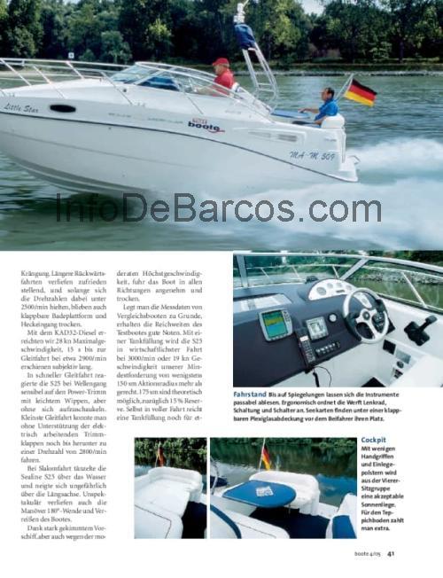 Sealine S25 ficha técnica y opiniones